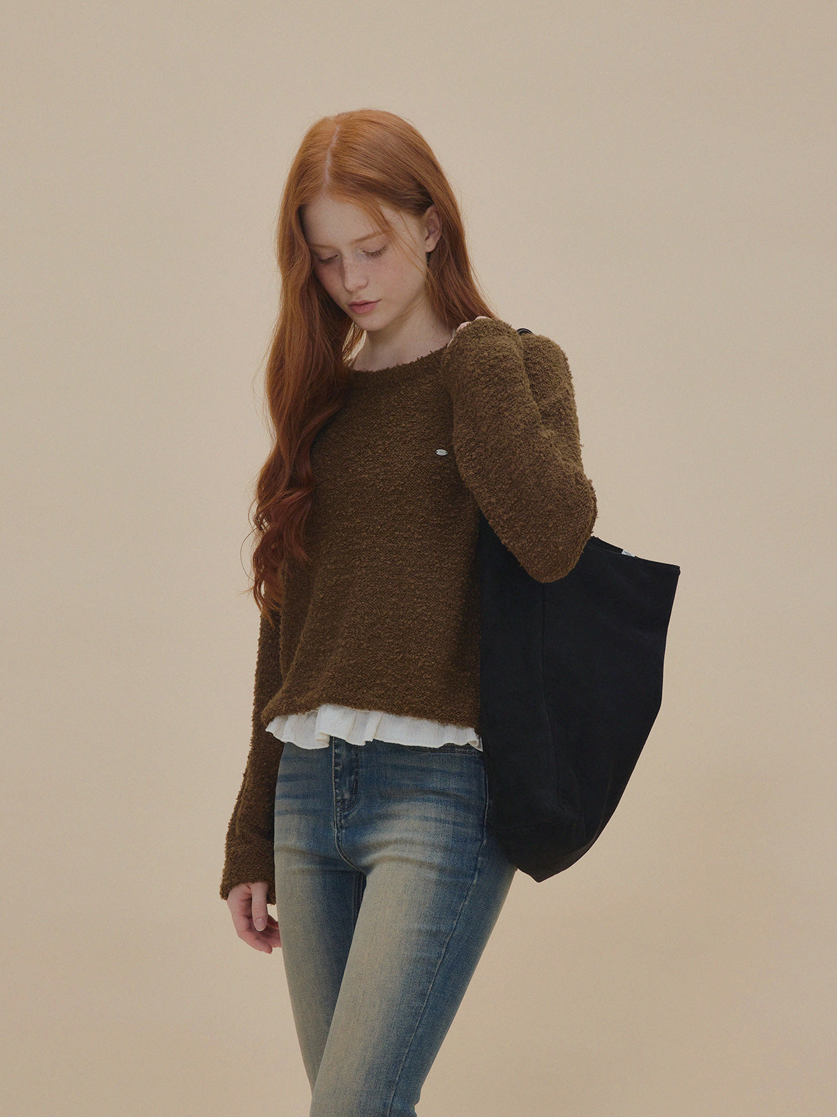 Orit Bouclé Long Sleeve Knit