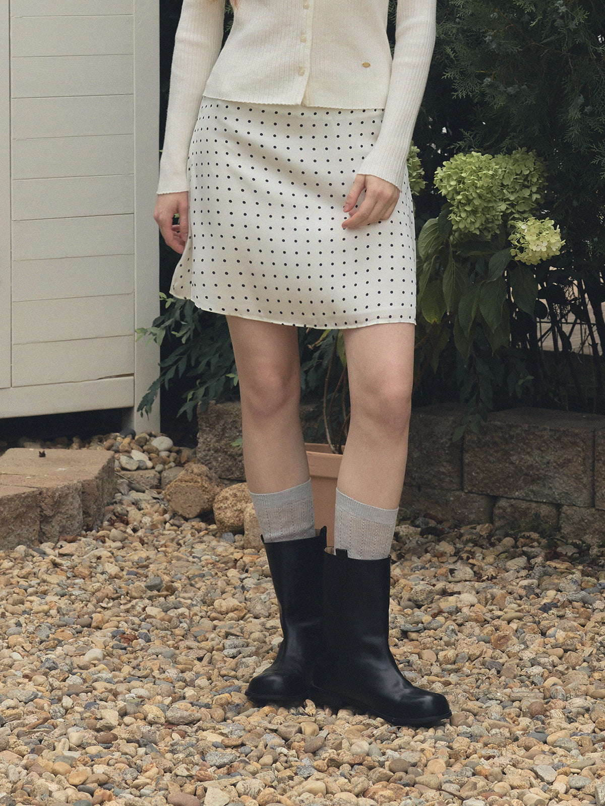 Enton Dot Mini Skirt