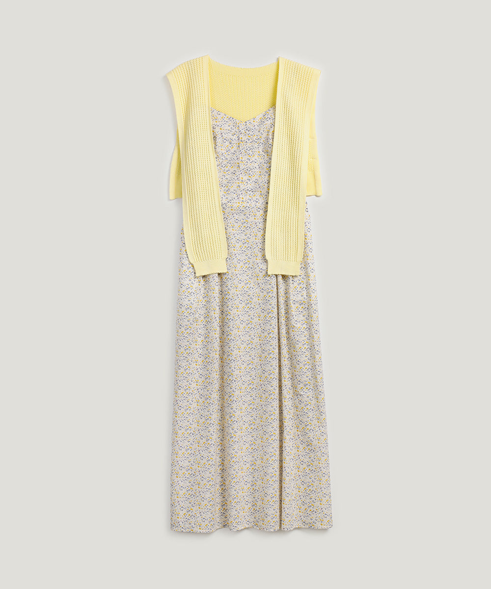 Hayden Floral Long Dress (Shawl Cardigan Set)