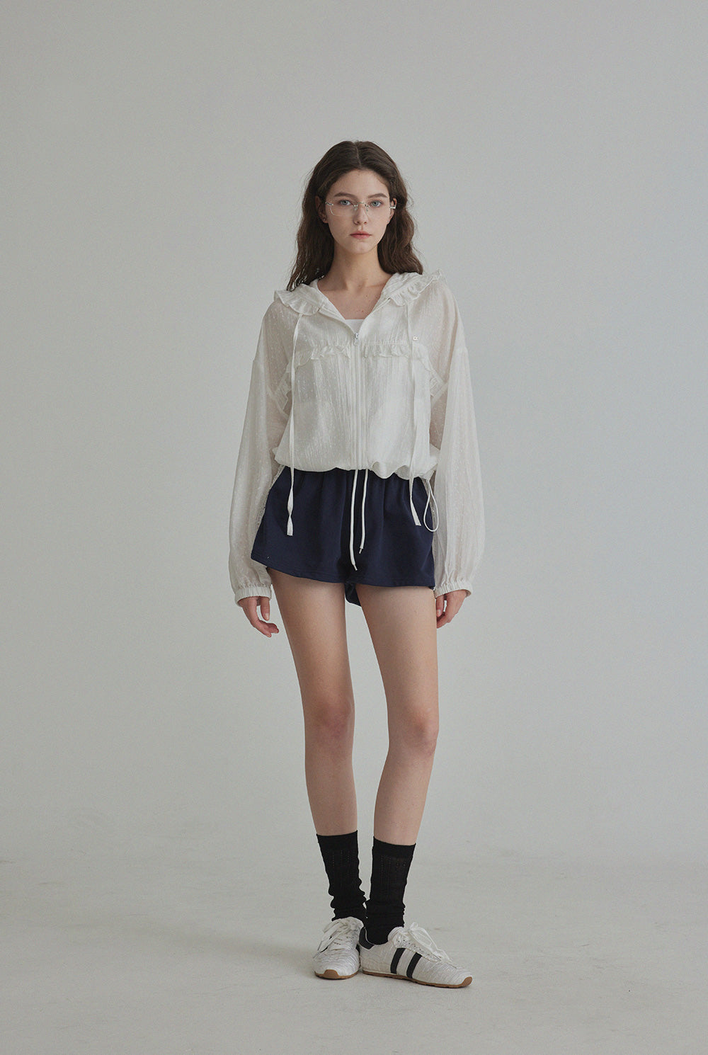 Rench Frill Hooded Windbreaker