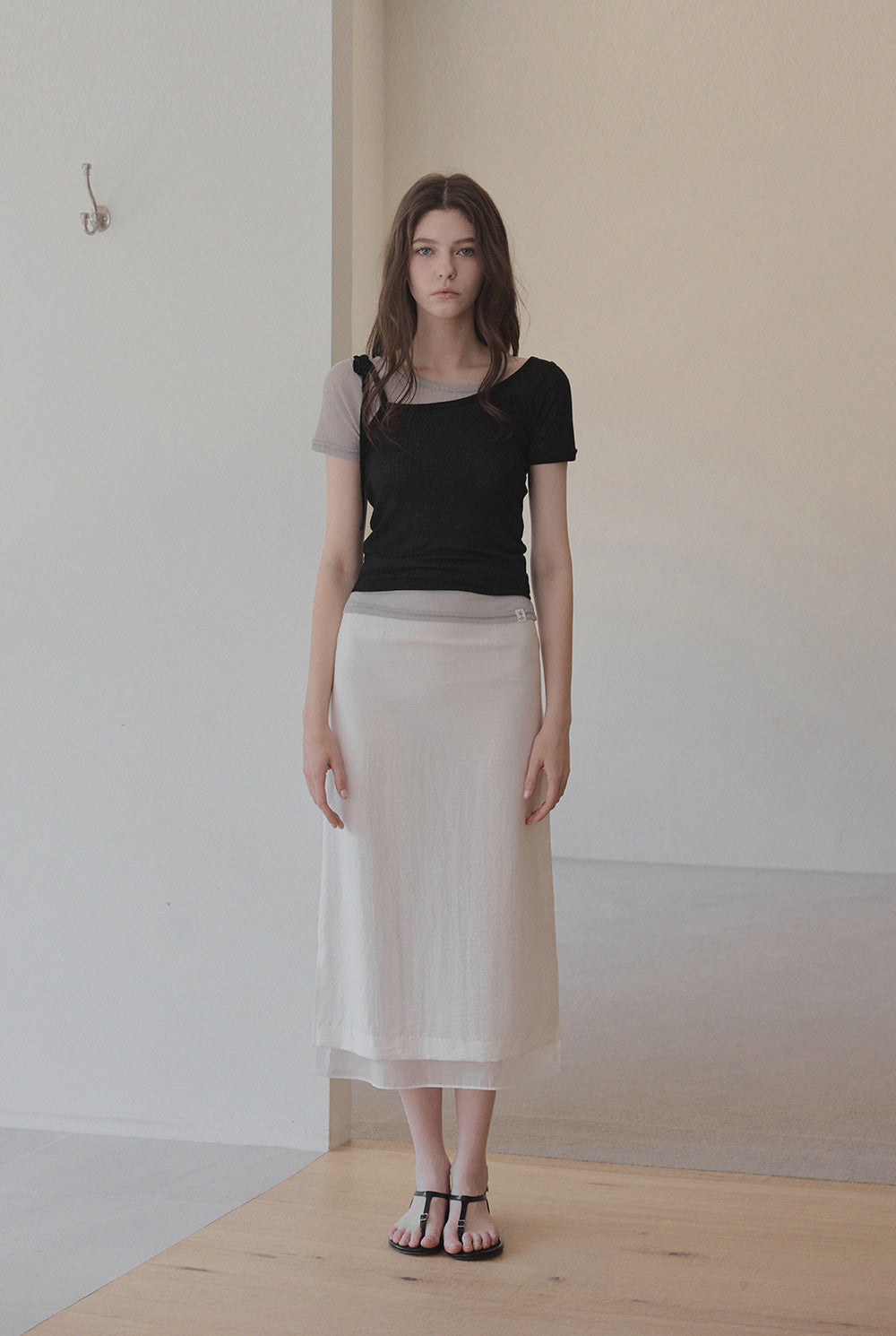 Winb Colorblock Layered Short Sleeve T-Shirt