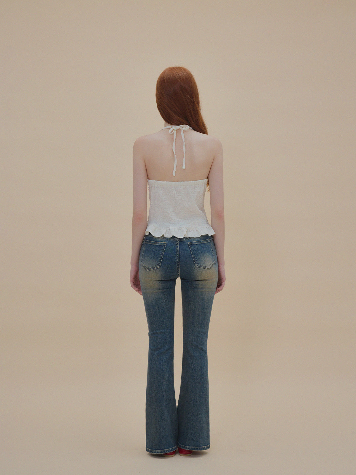 Nine Wrinkle Halter Bustier