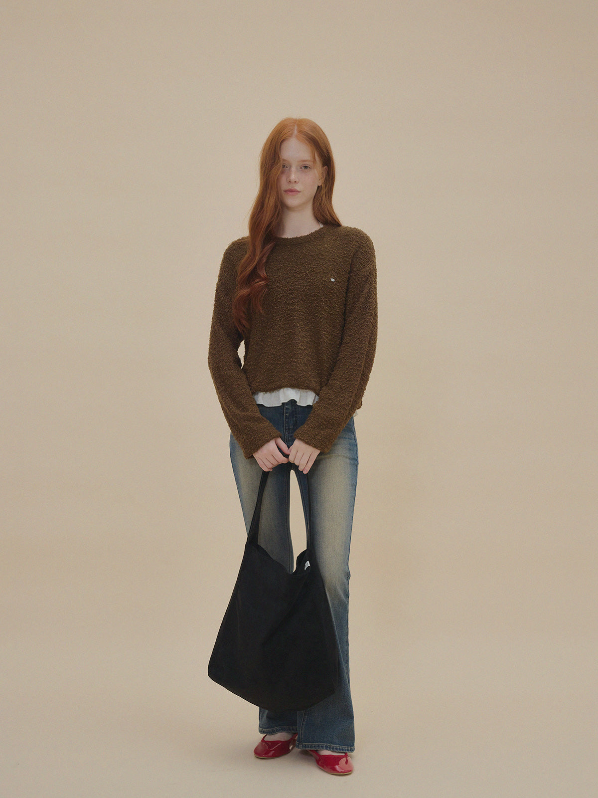 Orit Bouclé Long Sleeve Knit