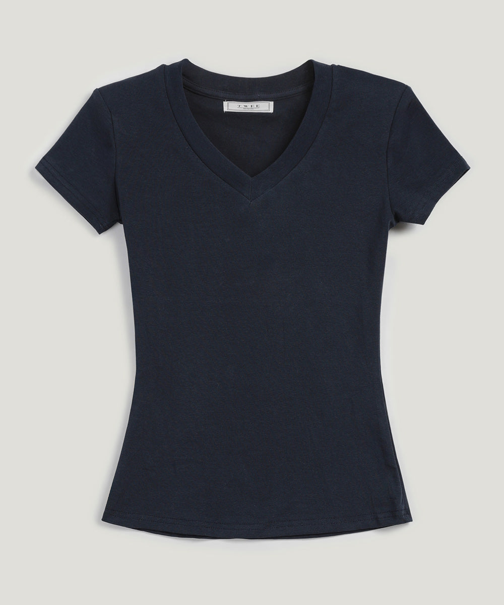 Pad V-Neck Short Sleeve T-Shirt