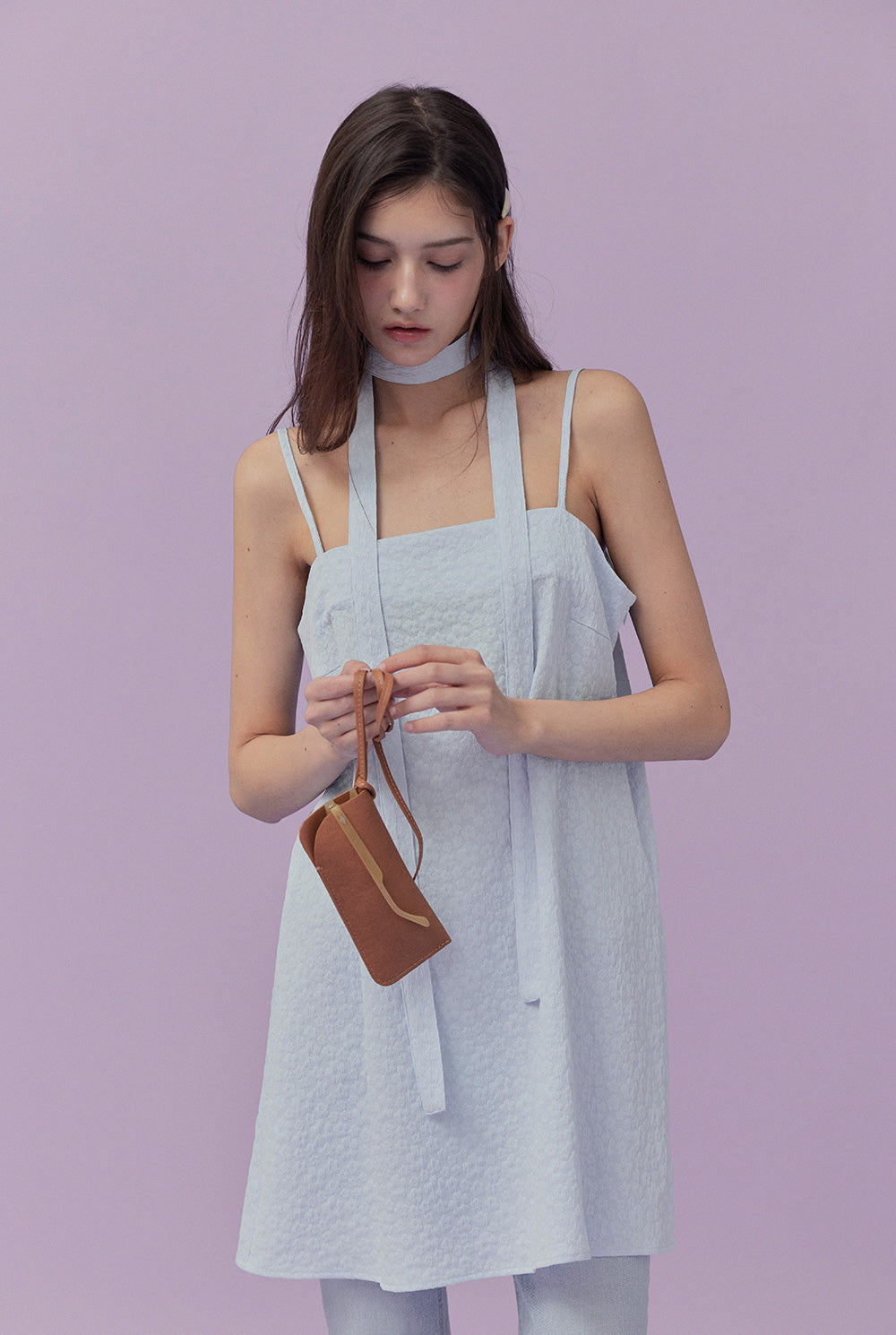 Muen Tie Set Bustier One-piece