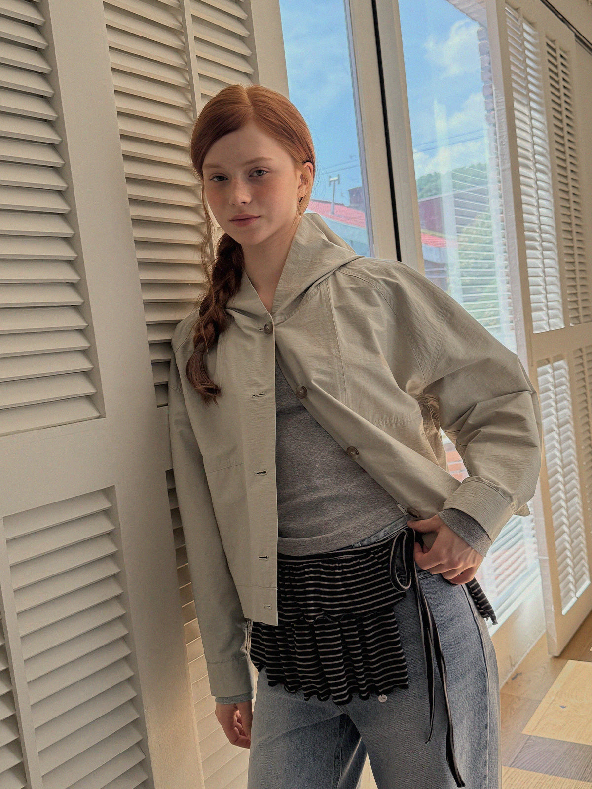 Hetz Button-Up Hooded Jumper