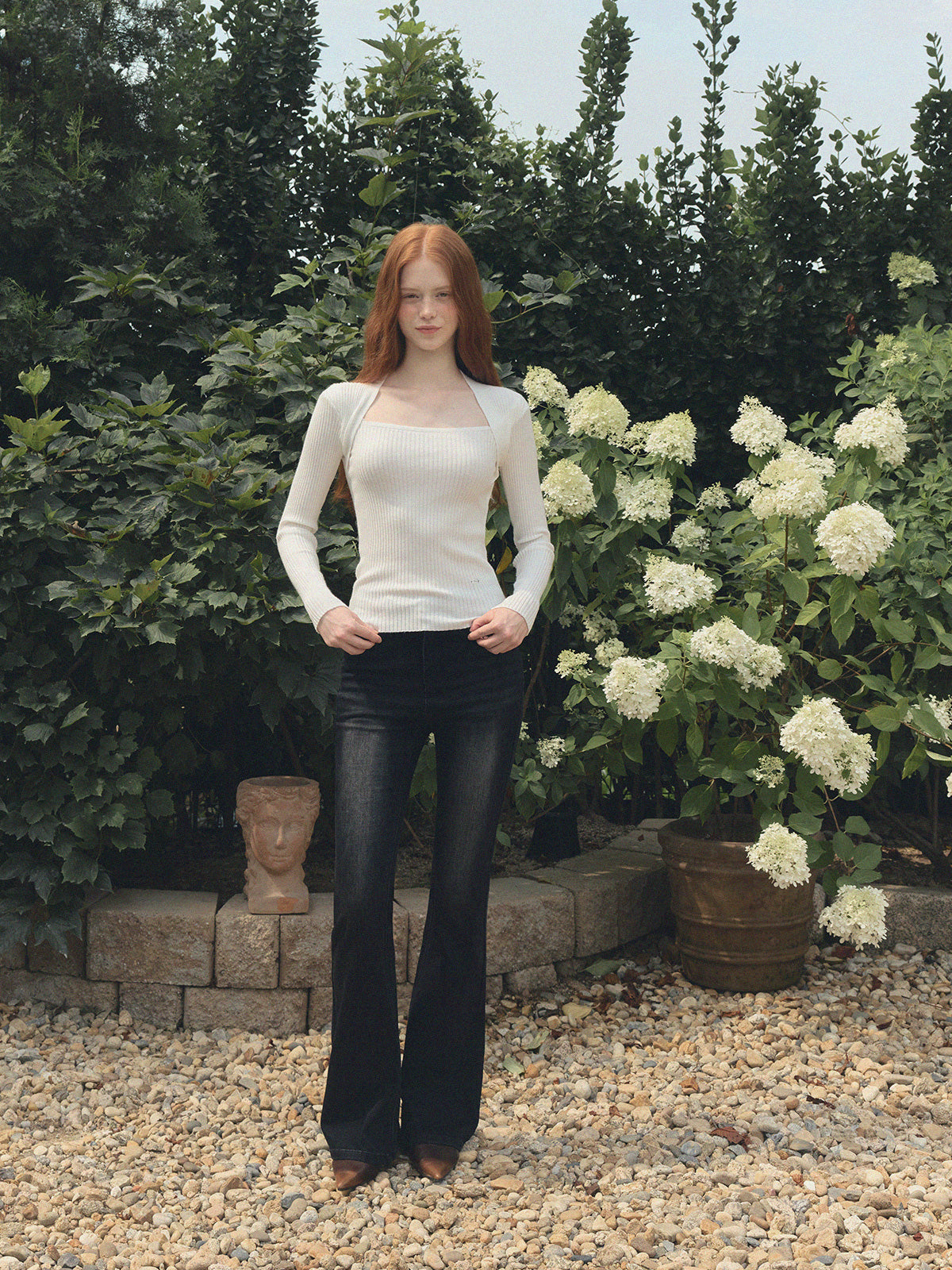 Inlet Bolero Long Sleeve Knit