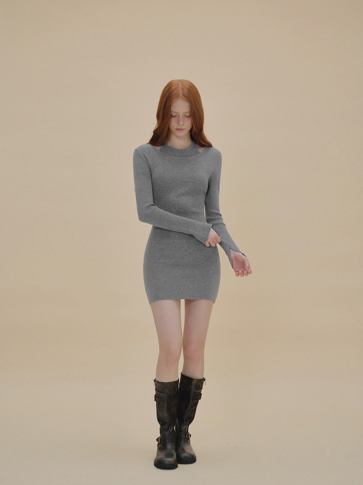 Dupe Layered Knit Dress