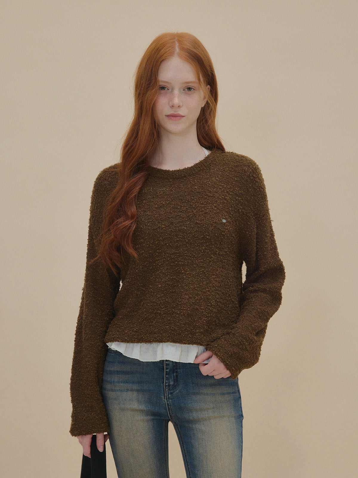 Orit Bouclé Long Sleeve Knit