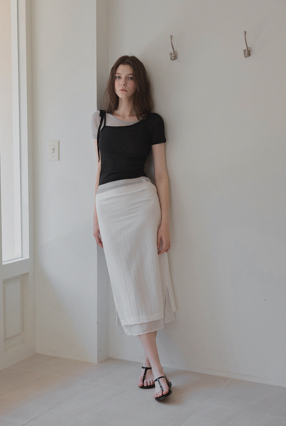 Winb Colorblock Layered Short Sleeve T-Shirt