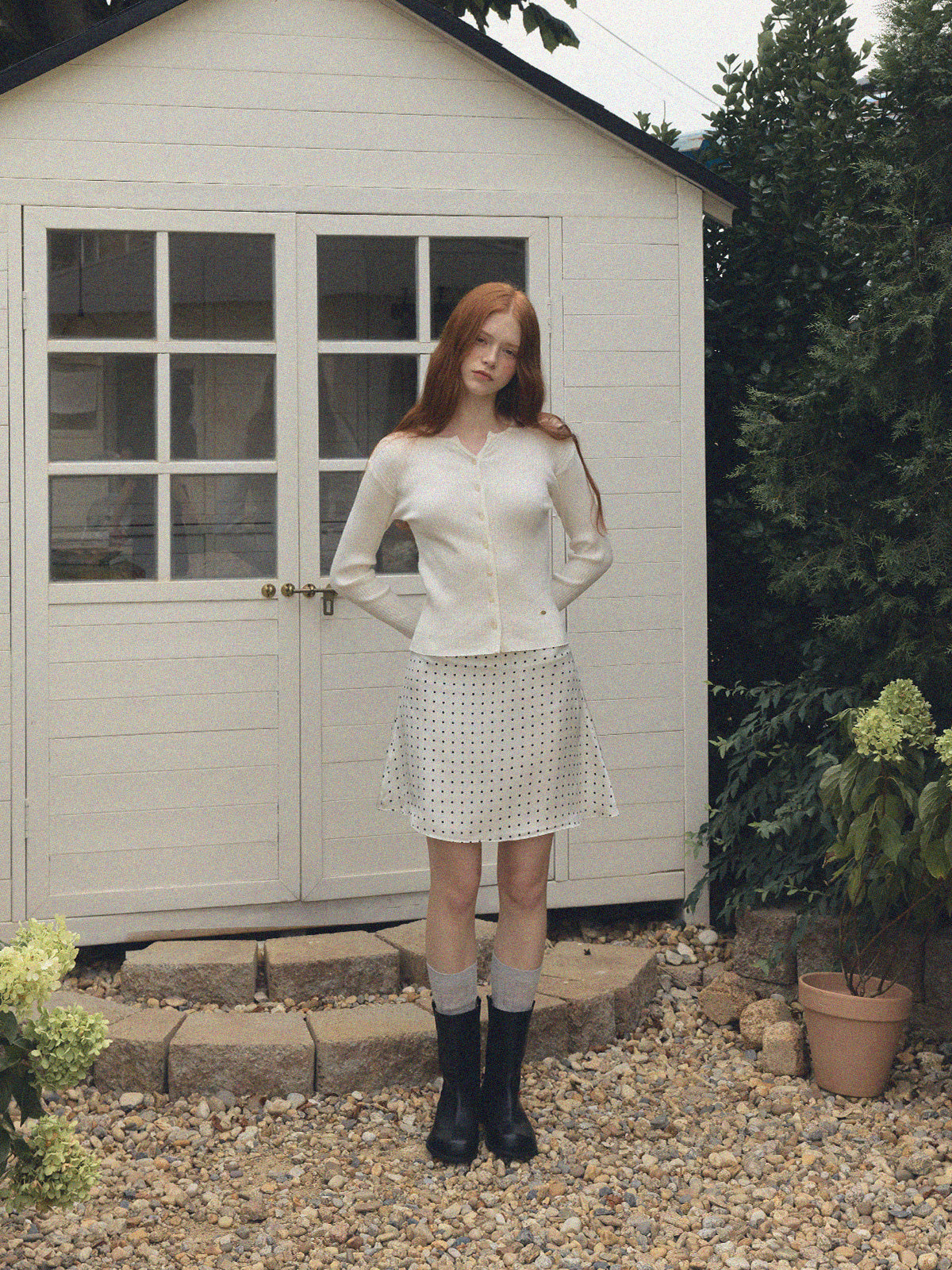 Enton Dot Mini Skirt