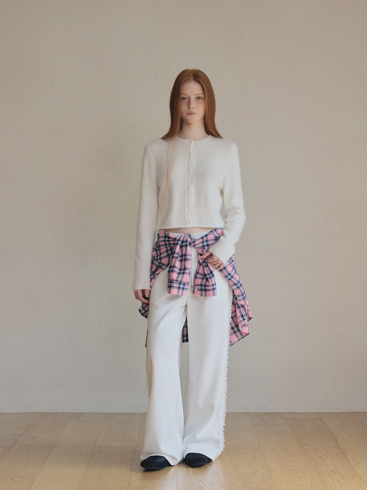 Polsen Lace Track Banding Long Pants