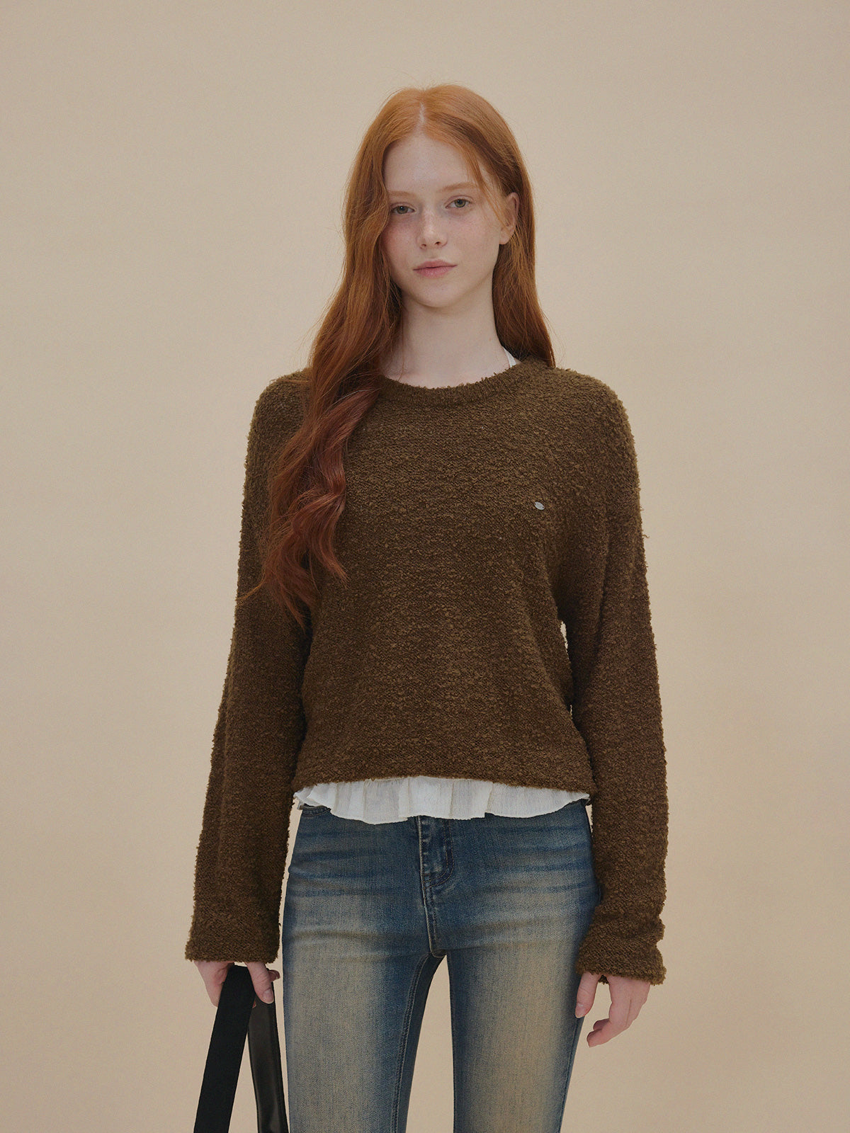 Orit Bouclé Long Sleeve Knit