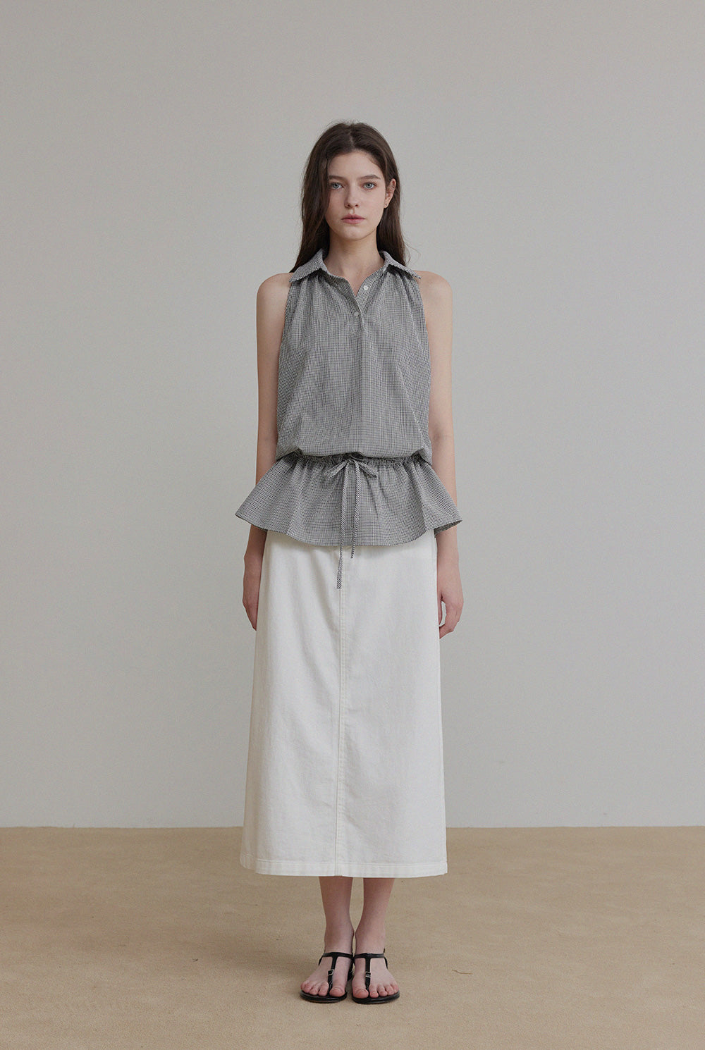 Emkin Collar Flare Blouse