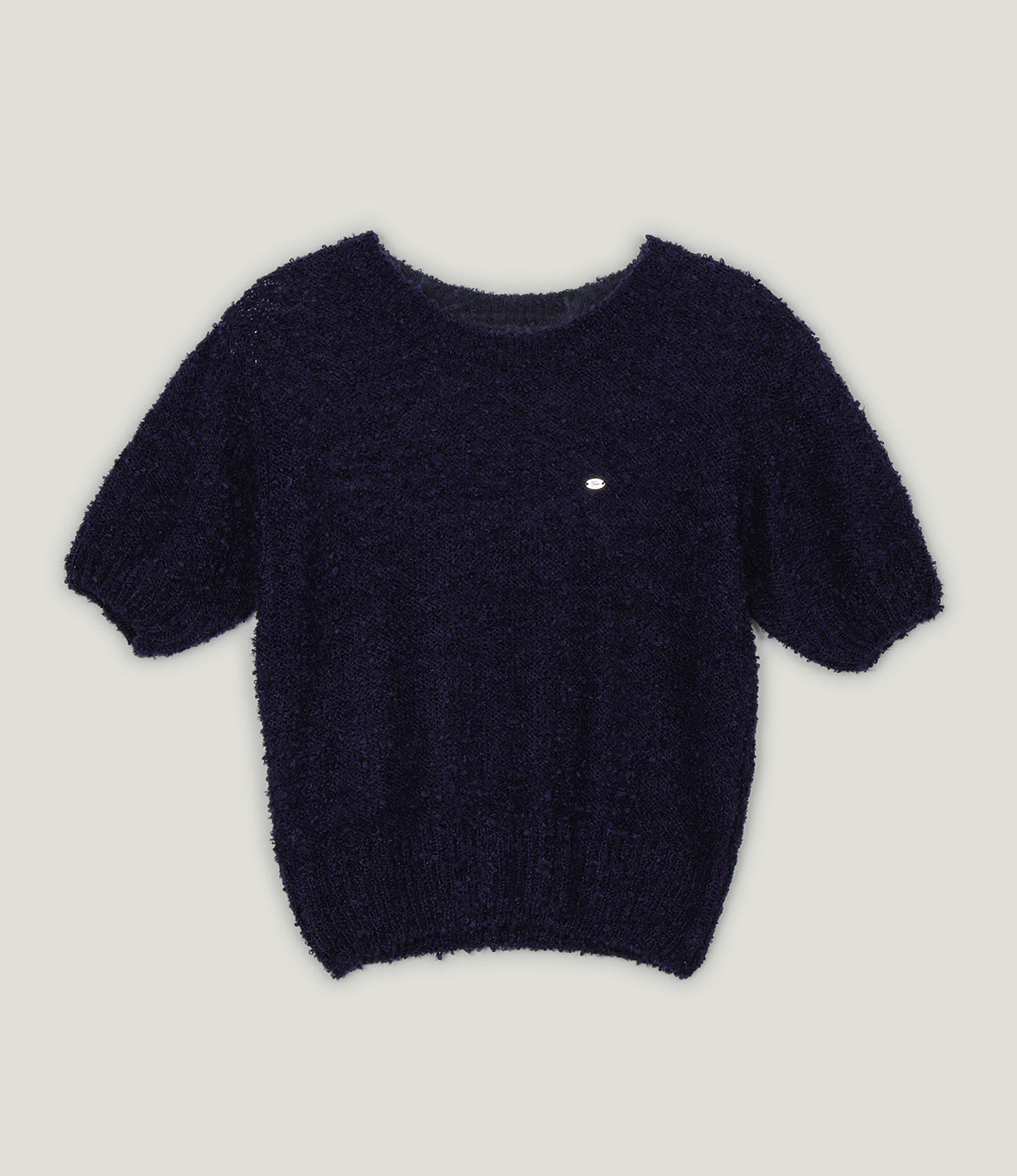 Orit Bouclé Short Sleeve Knit