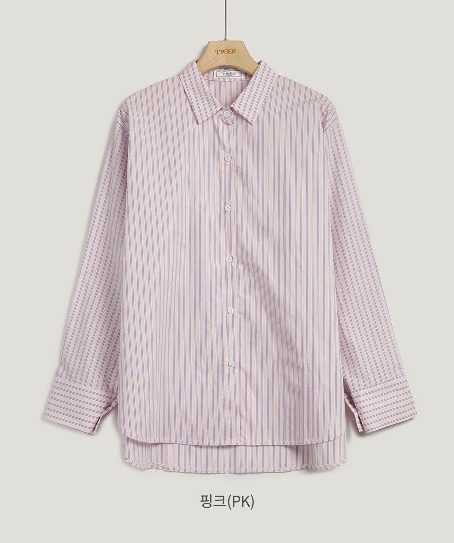 Powen Stripe Overfit Shirt