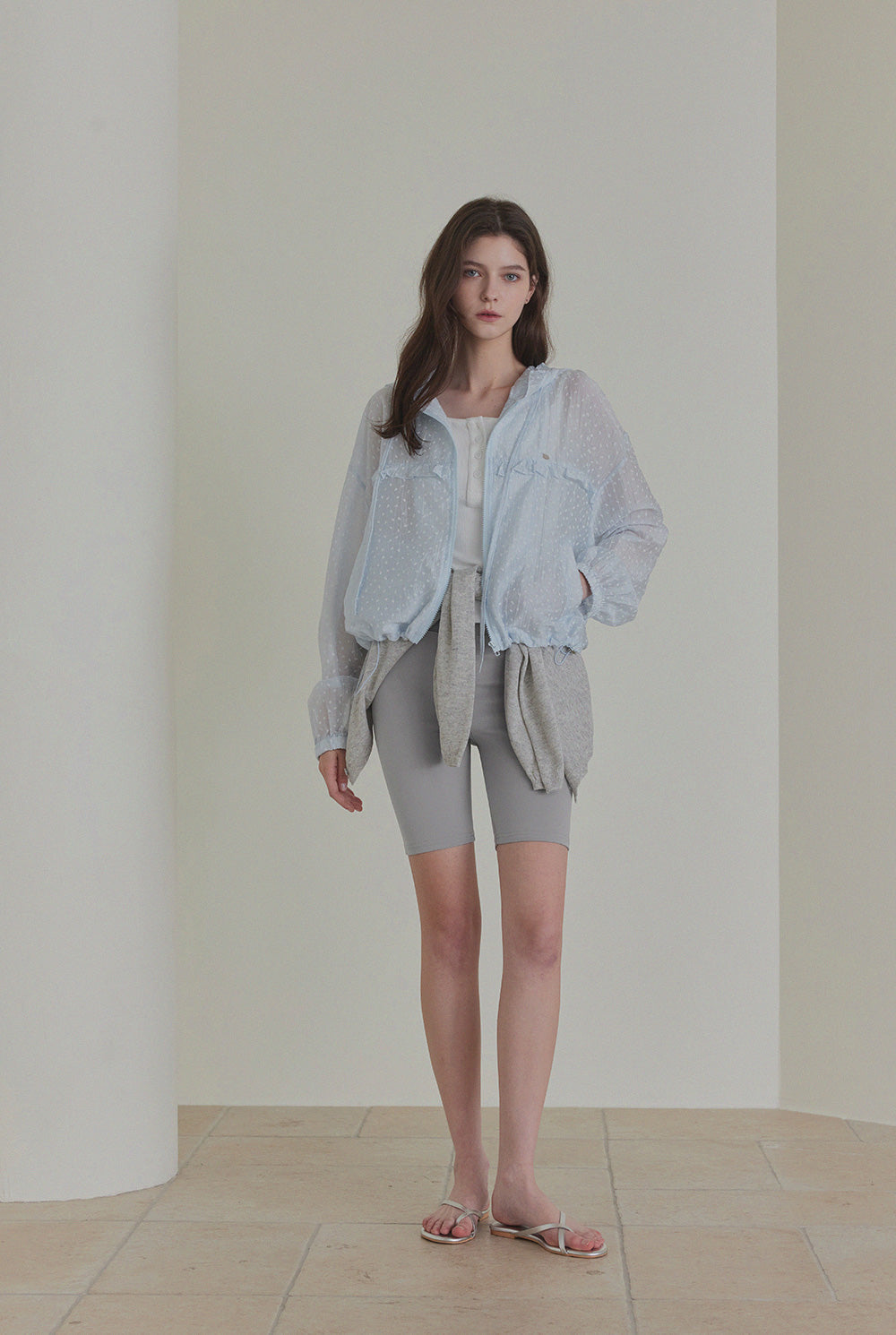 Rench Frill Hooded Windbreaker