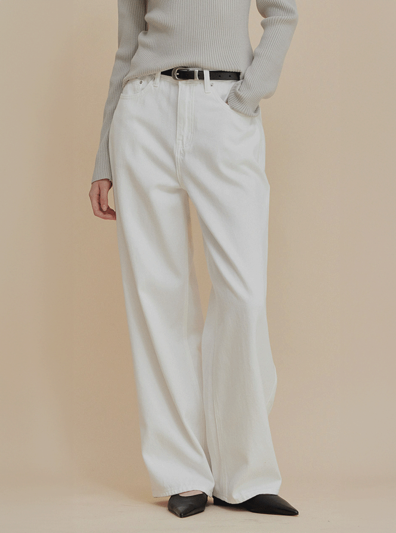 Rough Straight Cotton Pants