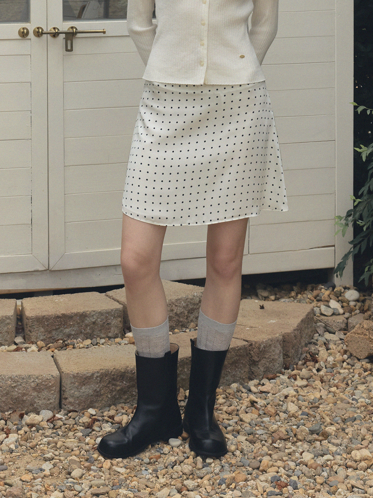 Enton Dot Mini Skirt