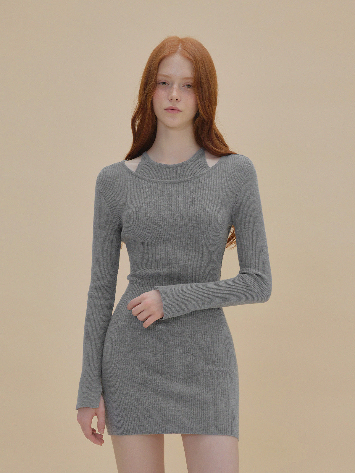 Dupe Layered Knit Dress