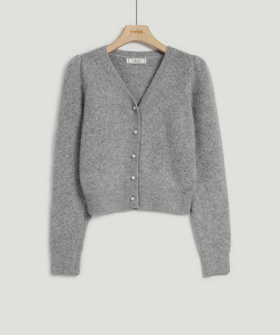 Sweetie Angora Knit Cardigan