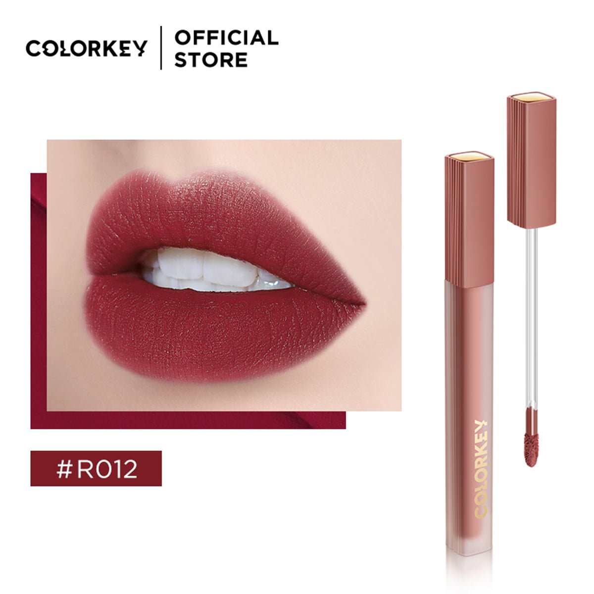 Airy Lip Gloss Super Matte Series R012 Red-2
