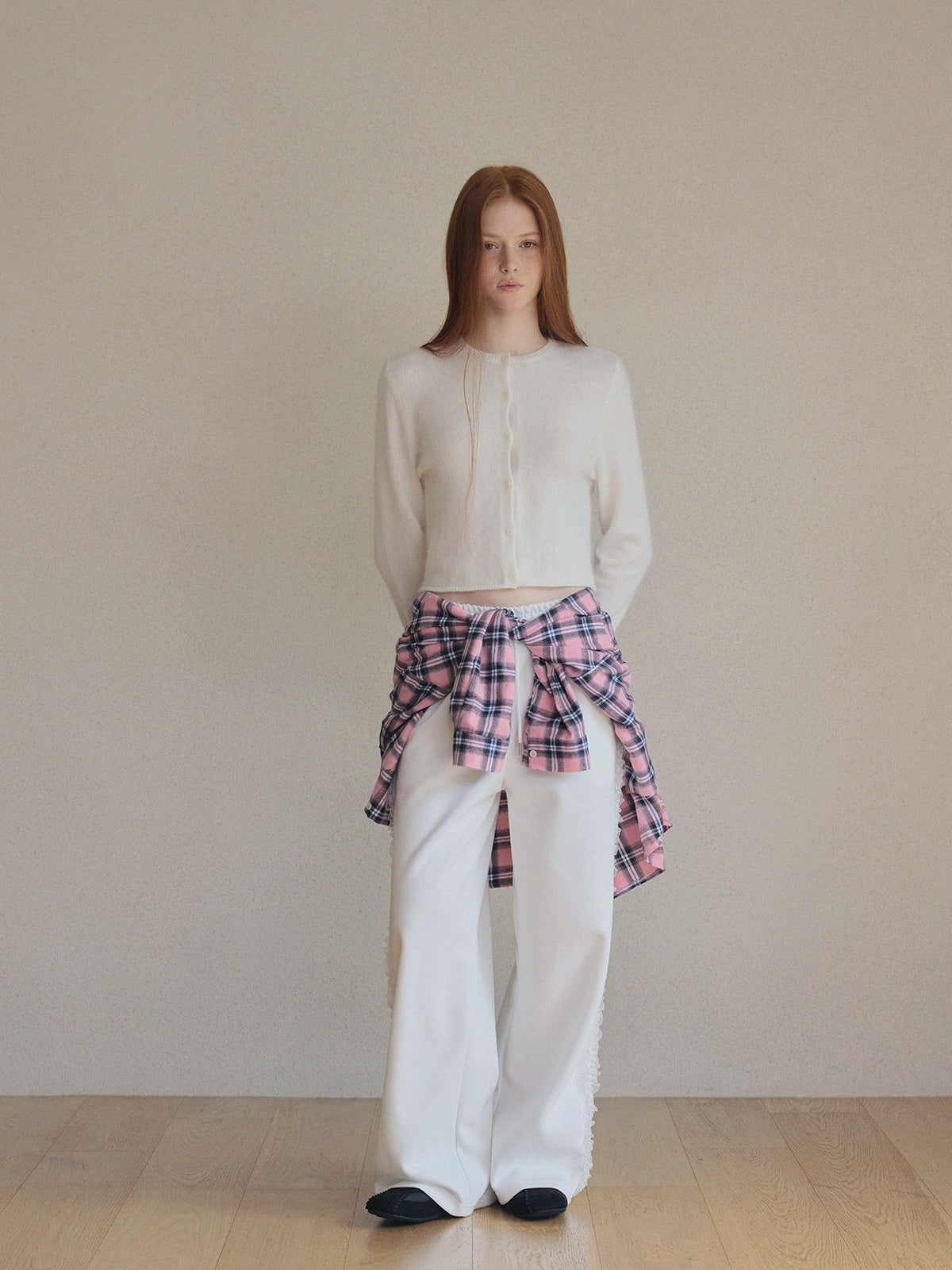 Polsen Lace Track Banding Long Pants