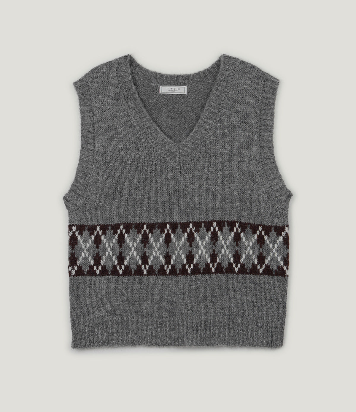 Senit Argyle Knit Vest