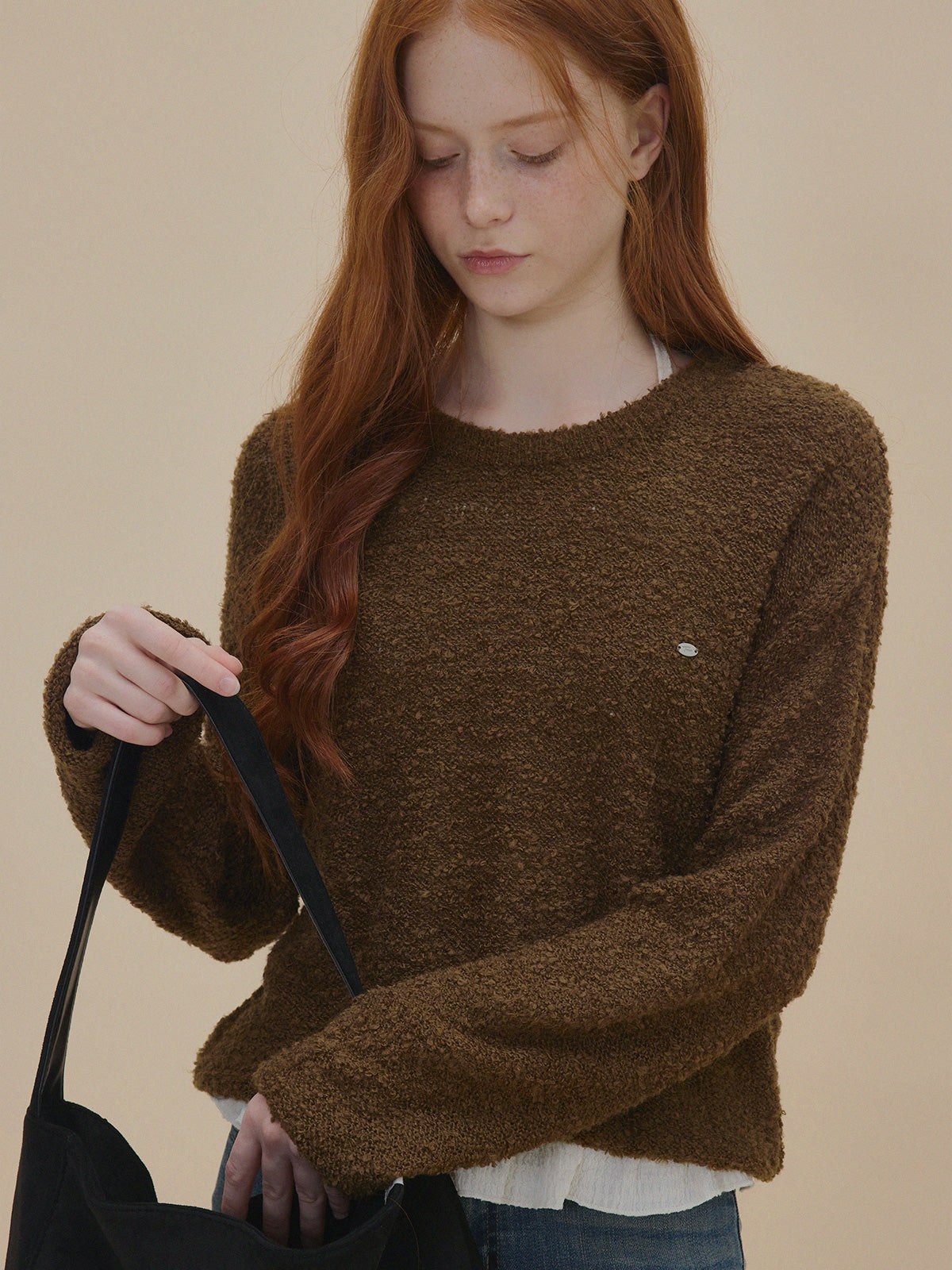 Orit Bouclé Long Sleeve Knit