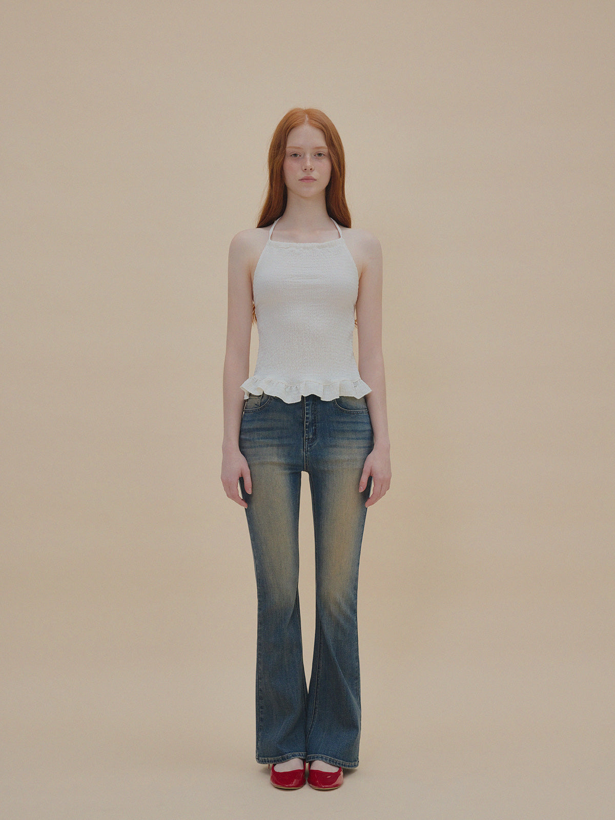 Nine Wrinkle Halter Bustier