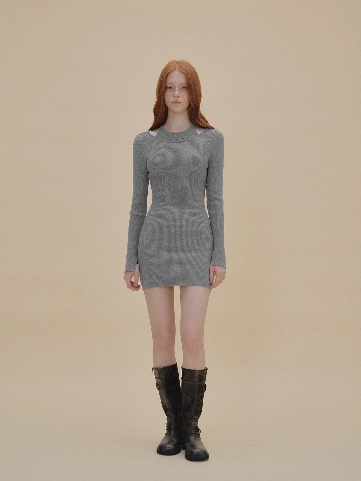 Dupe Layered Knit Dress