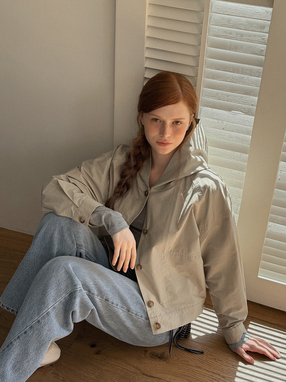 Hetz Button-Up Hooded Jumper