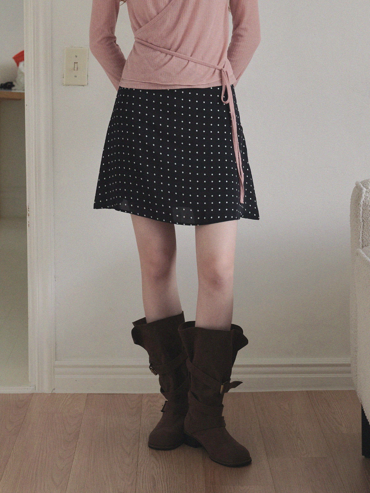 Enton Dot Mini Skirt