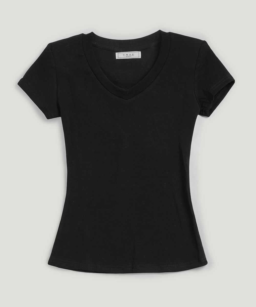 Pad V-Neck Short Sleeve T-Shirt