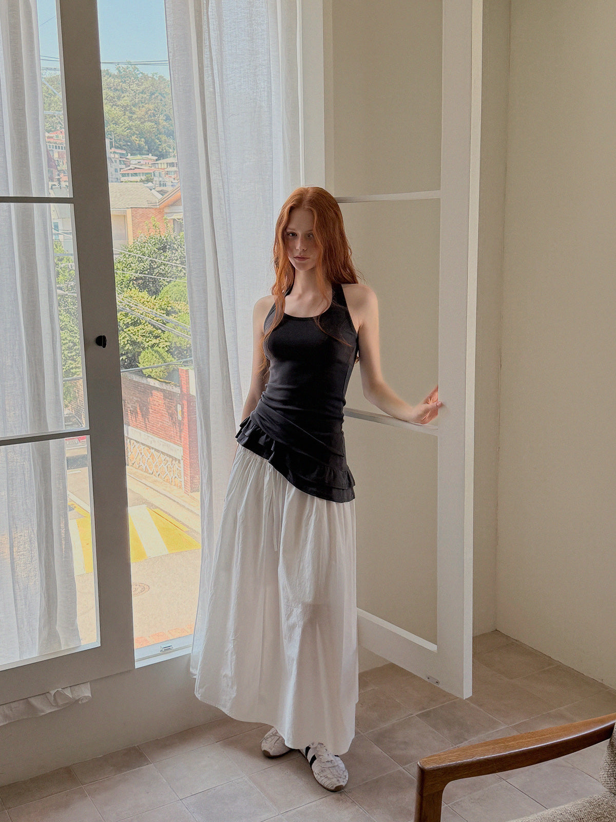 All-New Strap Long Skirt