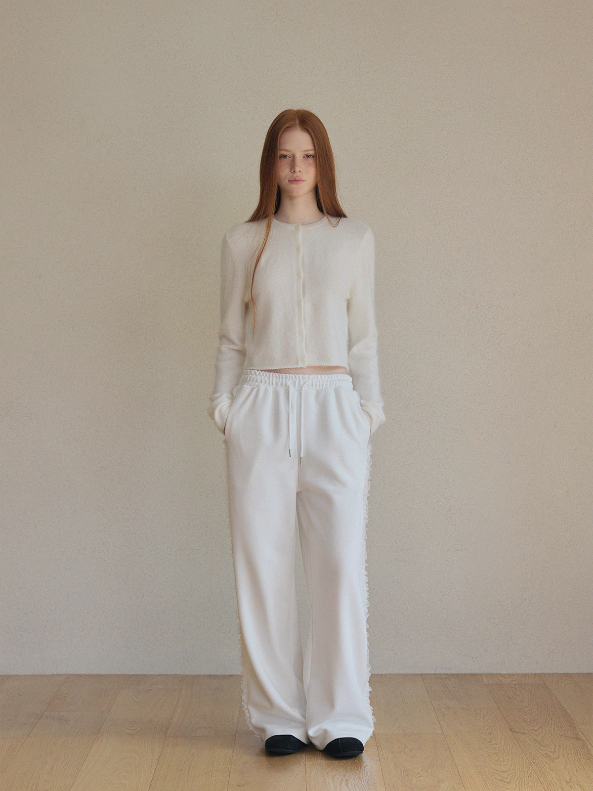 Polsen Lace Track Banding Long Pants