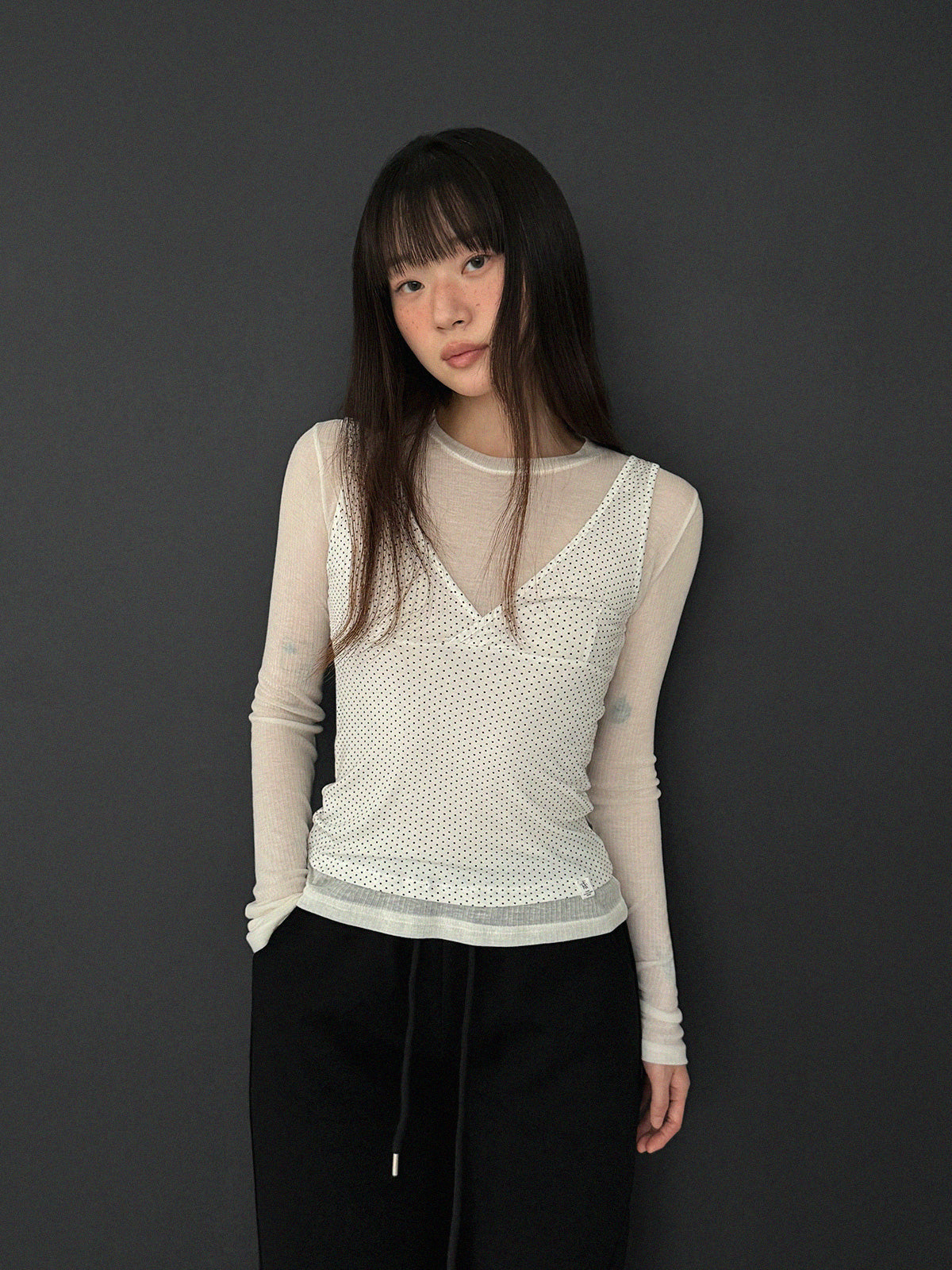 Kaive dot sleeveless top