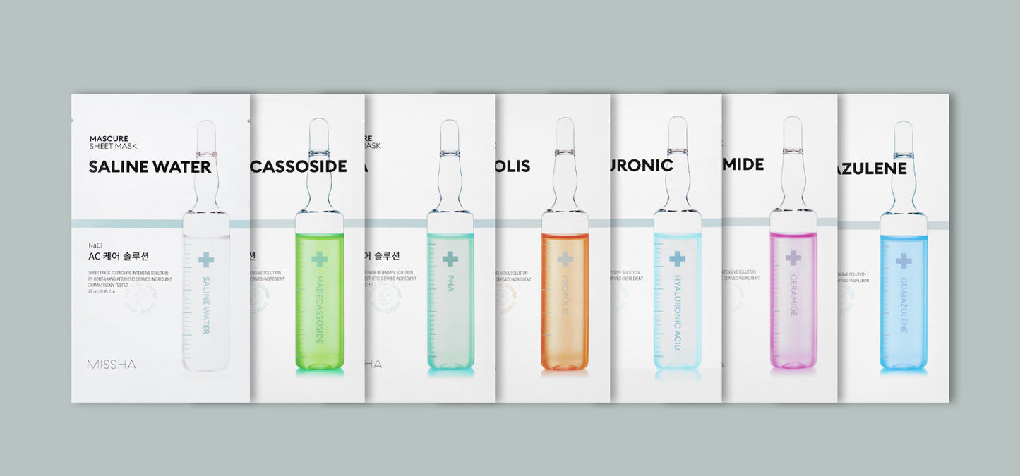MISSHA Mascure Rescue Solution Sheet Mask Madecasoside 27ml