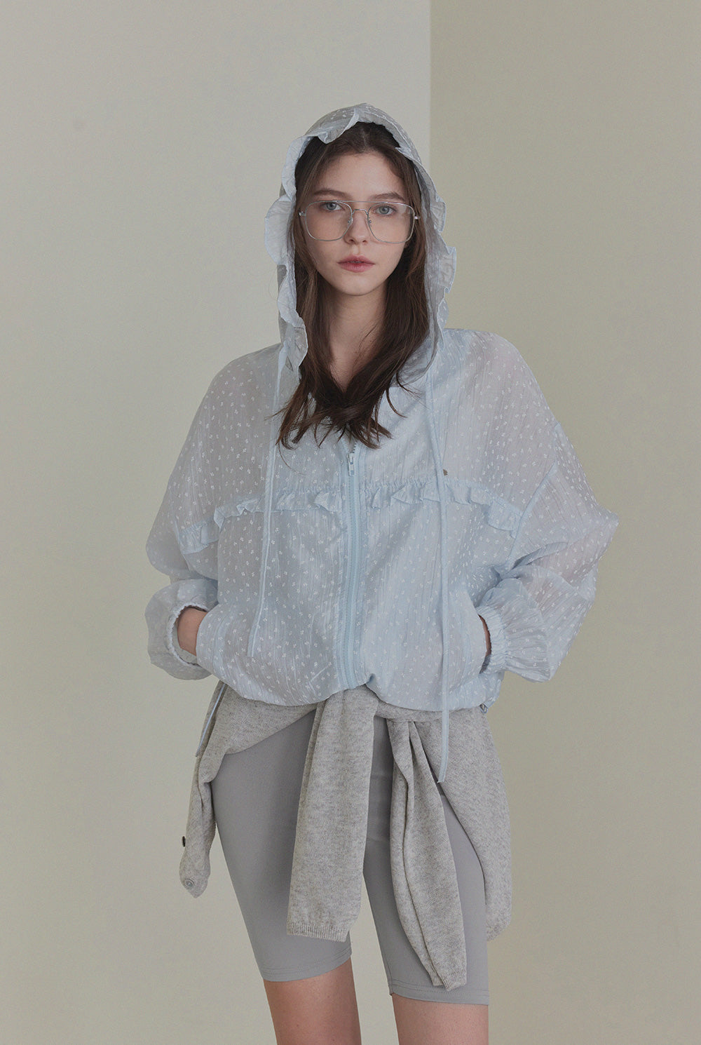 Rench Frill Hooded Windbreaker