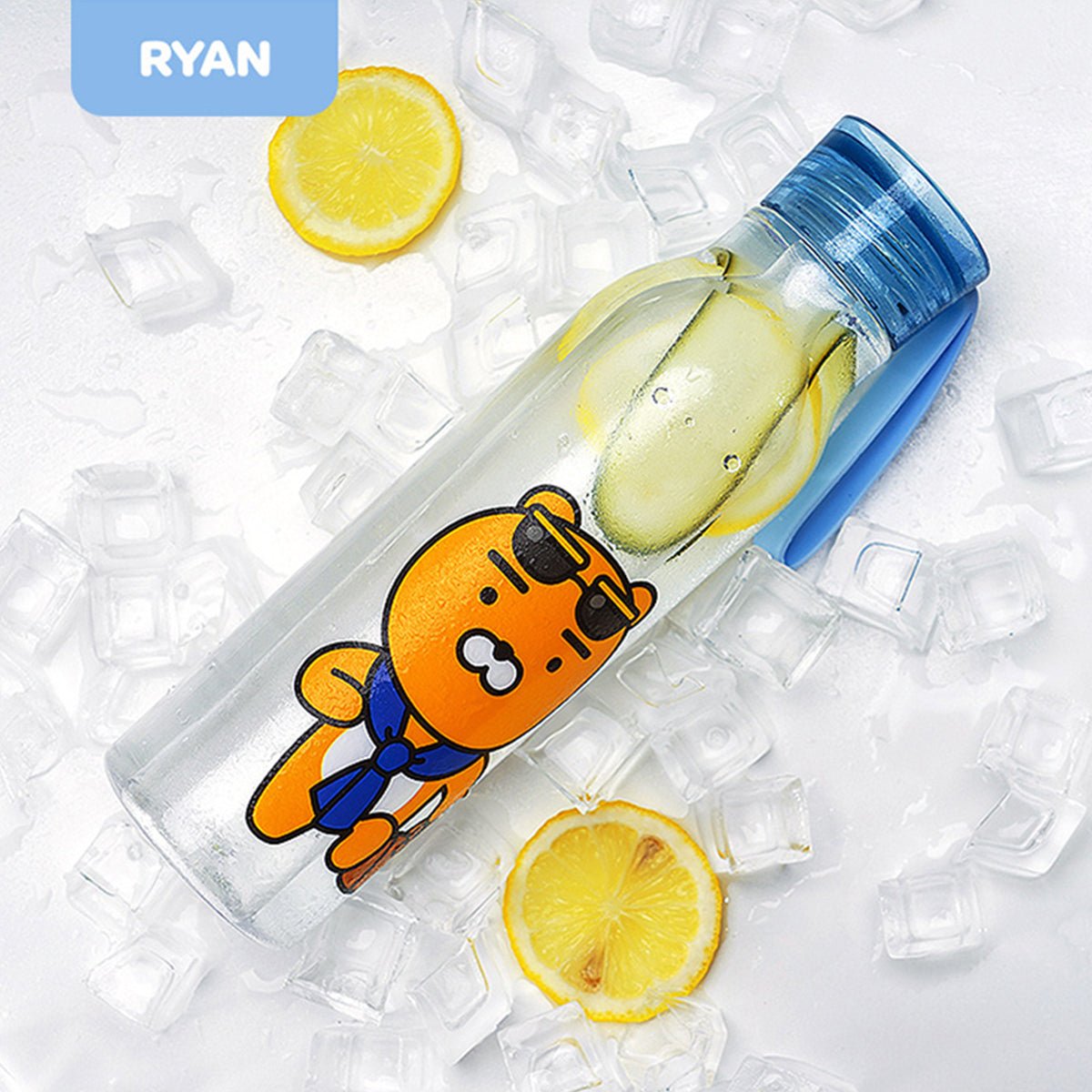 KAKAO FRIENDS Ryan Blue Water Bottle-1