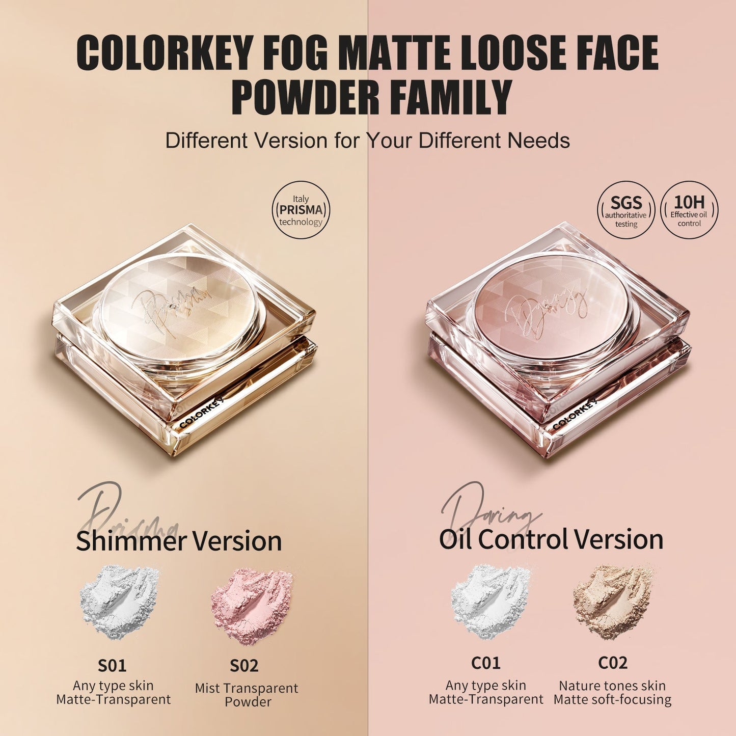 Long Lasting Loose Setting Powder Matte C01-2