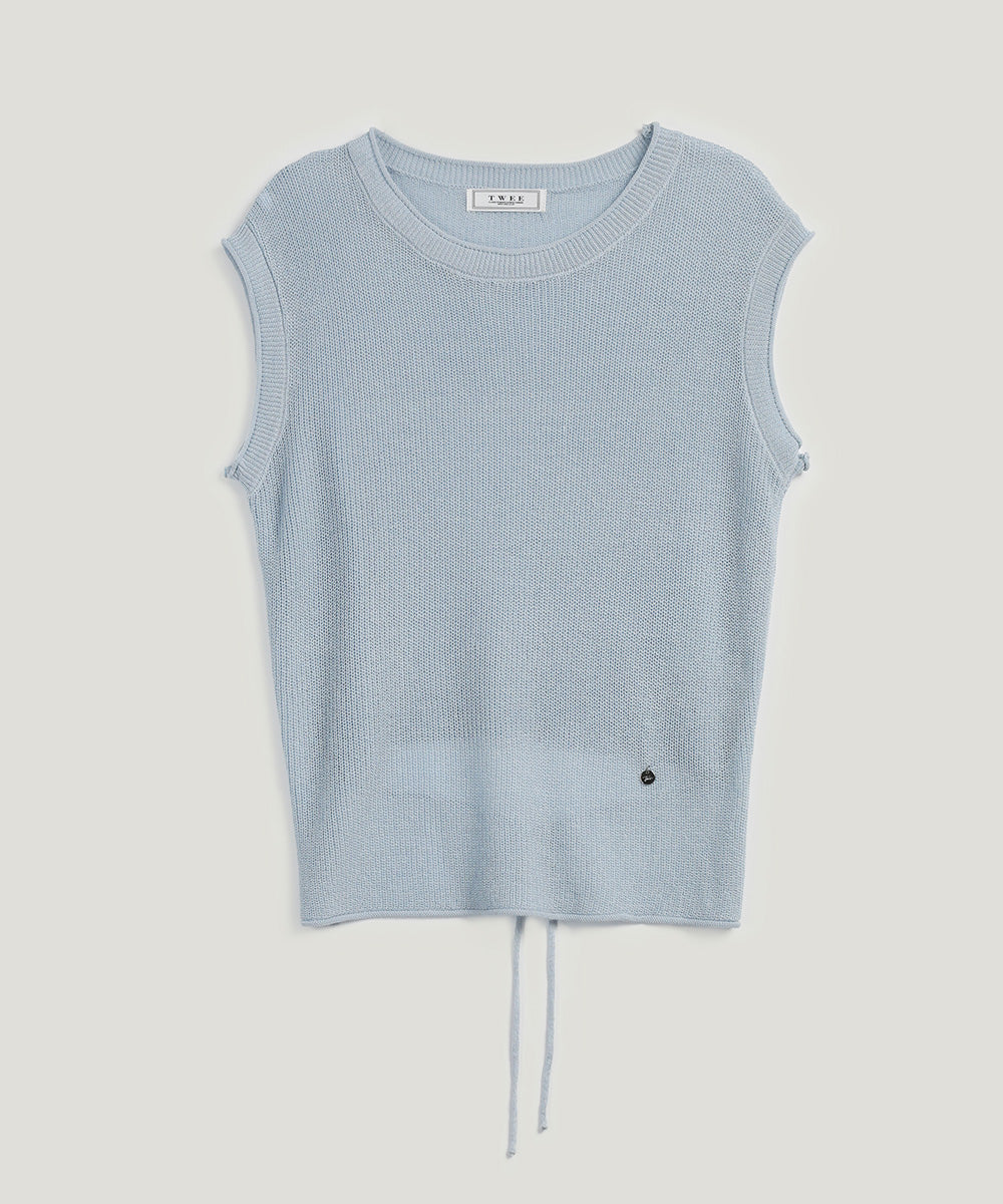 [TWEE] Lemb Back-Slit Sleeveless Knit-7