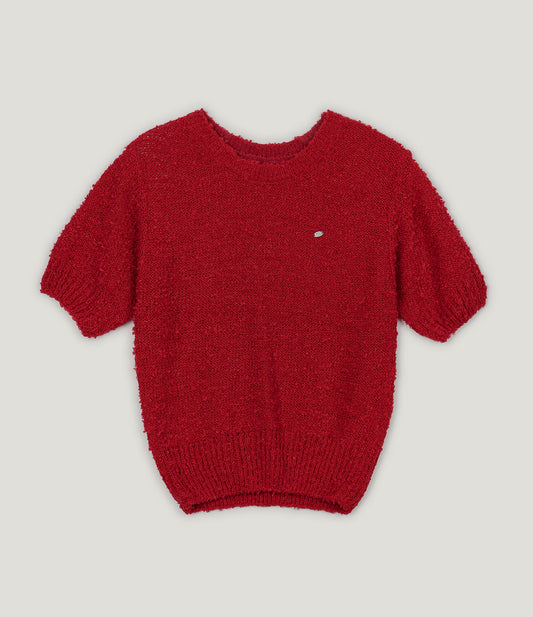 Orit Bouclé Short Sleeve Knit
