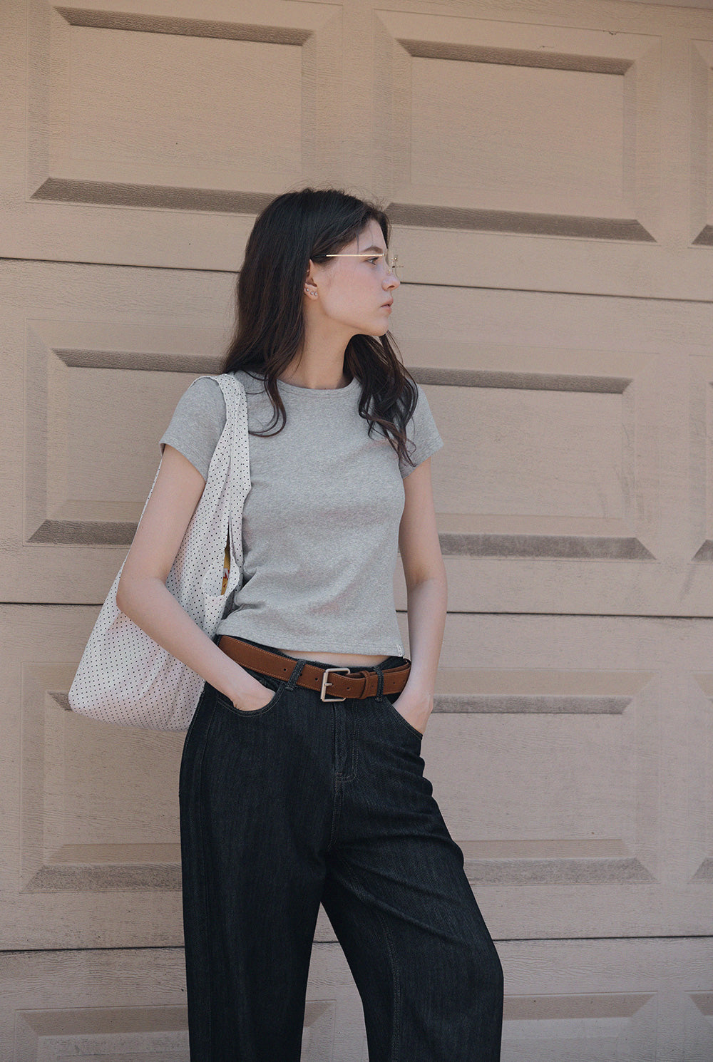 [TWEE] Earlit Basic Round Short-Sleeve T-Shirt-0