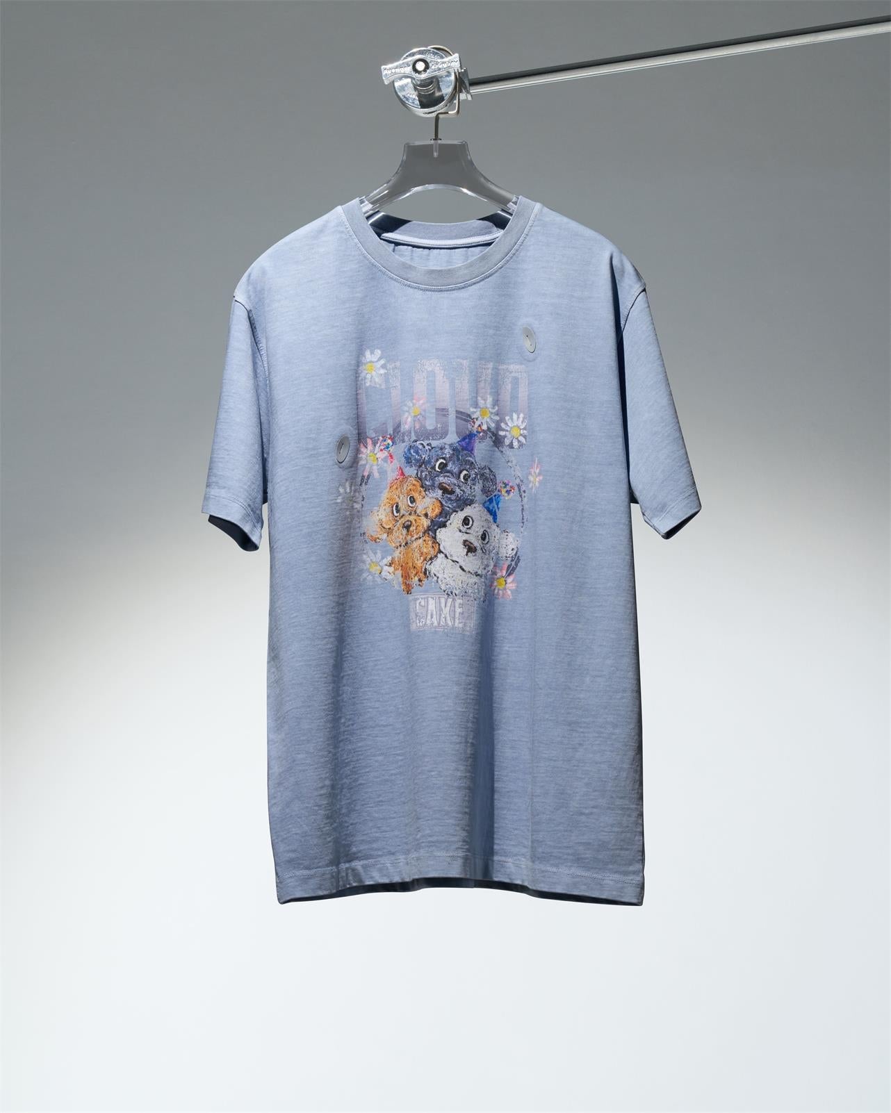 [DFRAME] Three dogs printed short sleeve T-shirt-2