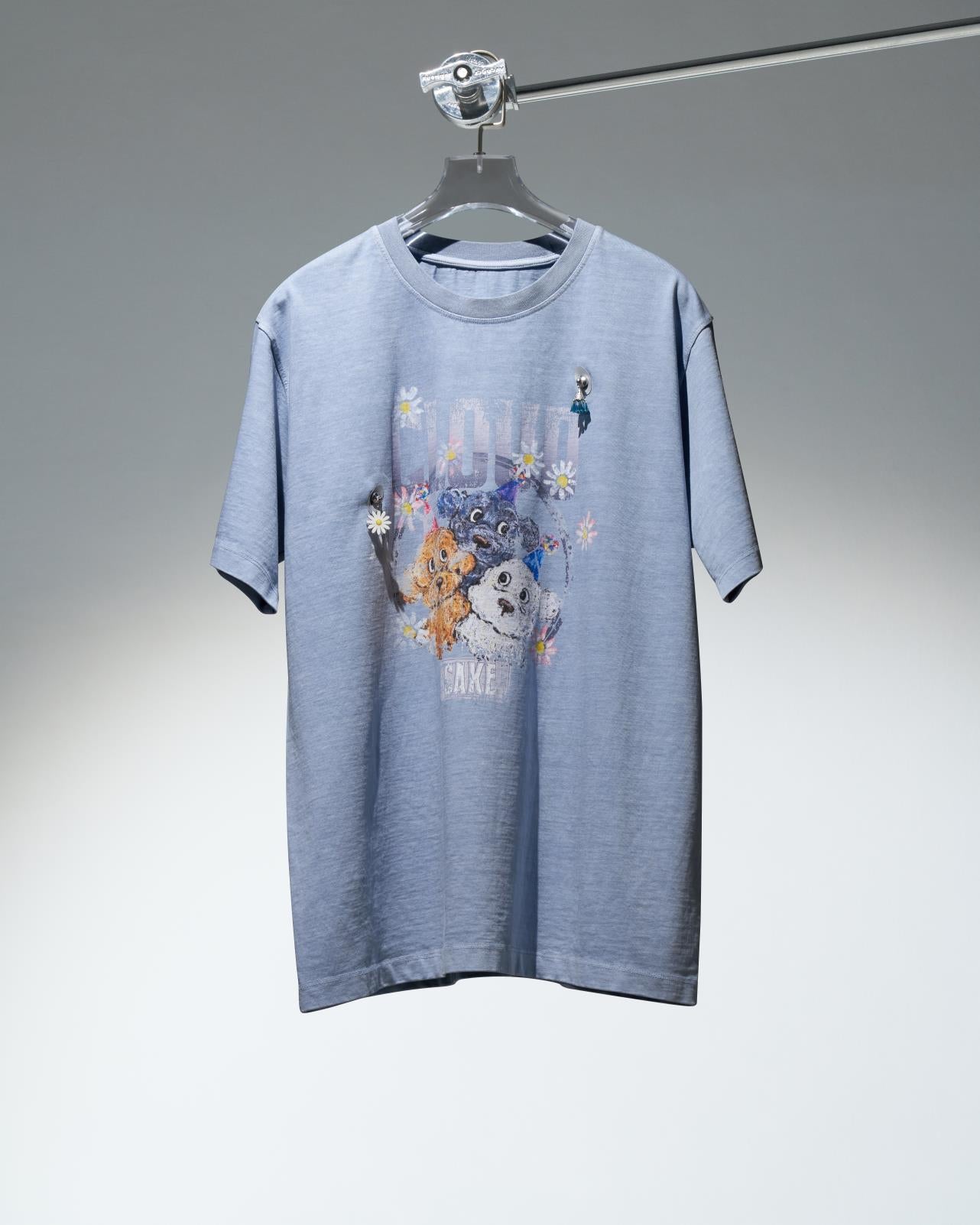 [DFRAME] Three dogs printed short sleeve T-shirt-1