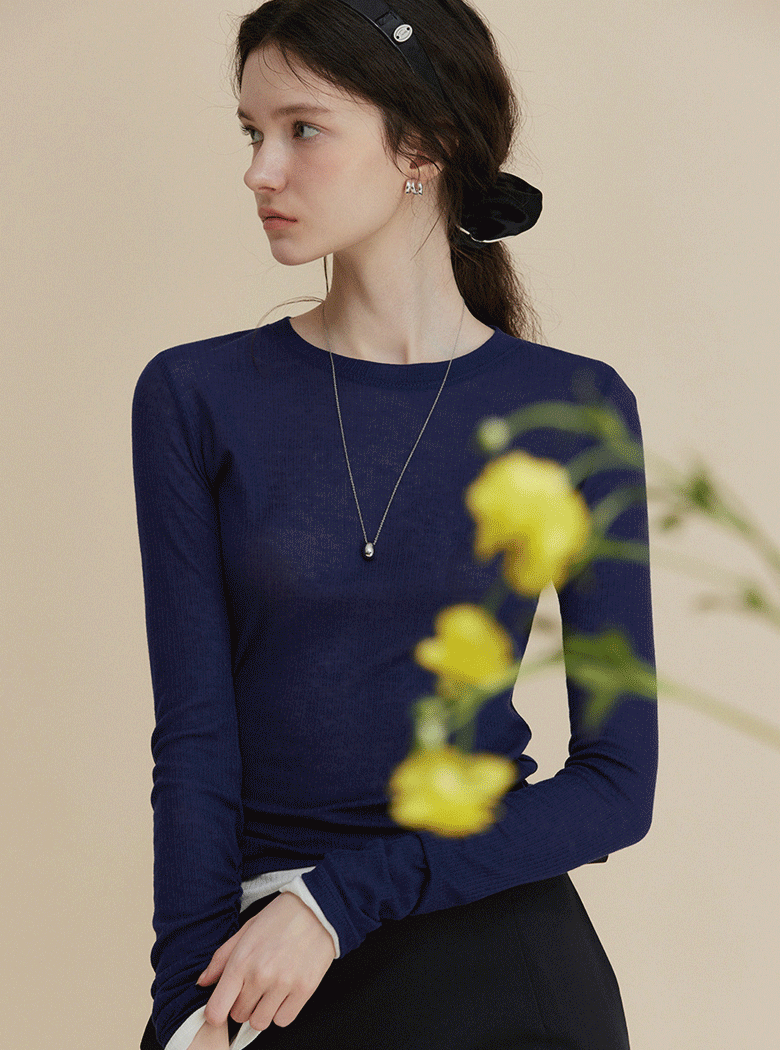 Lunia See-Through Round Color-Block T-Shirt