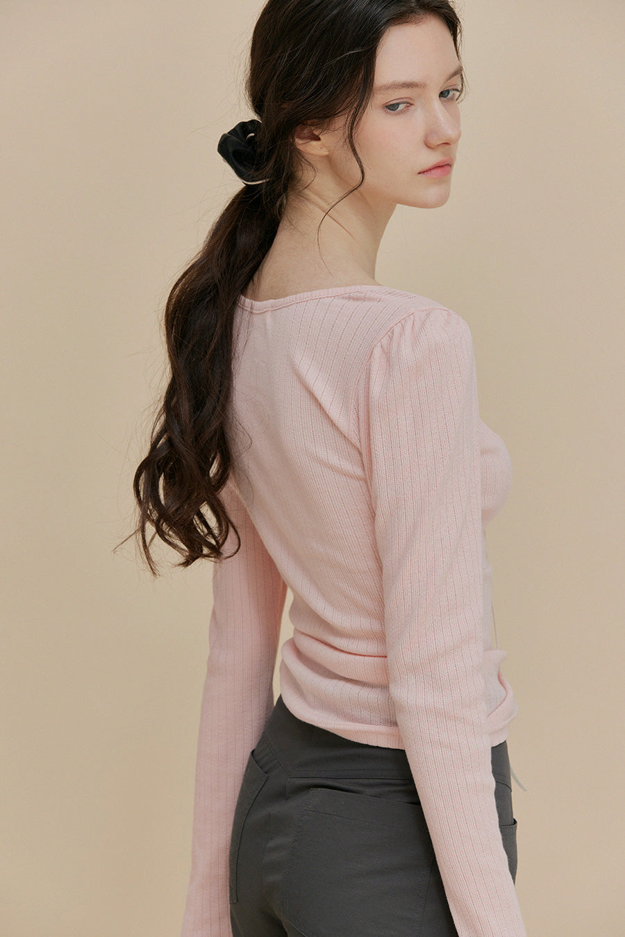[TWEE] Leche Tie Lace T-Shirt-4