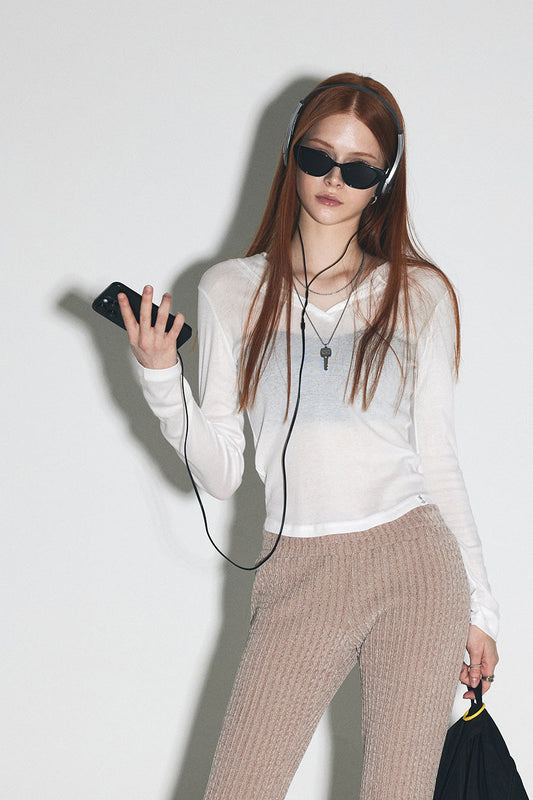 [TWEE] Riena Hood Button T-Shirt-0