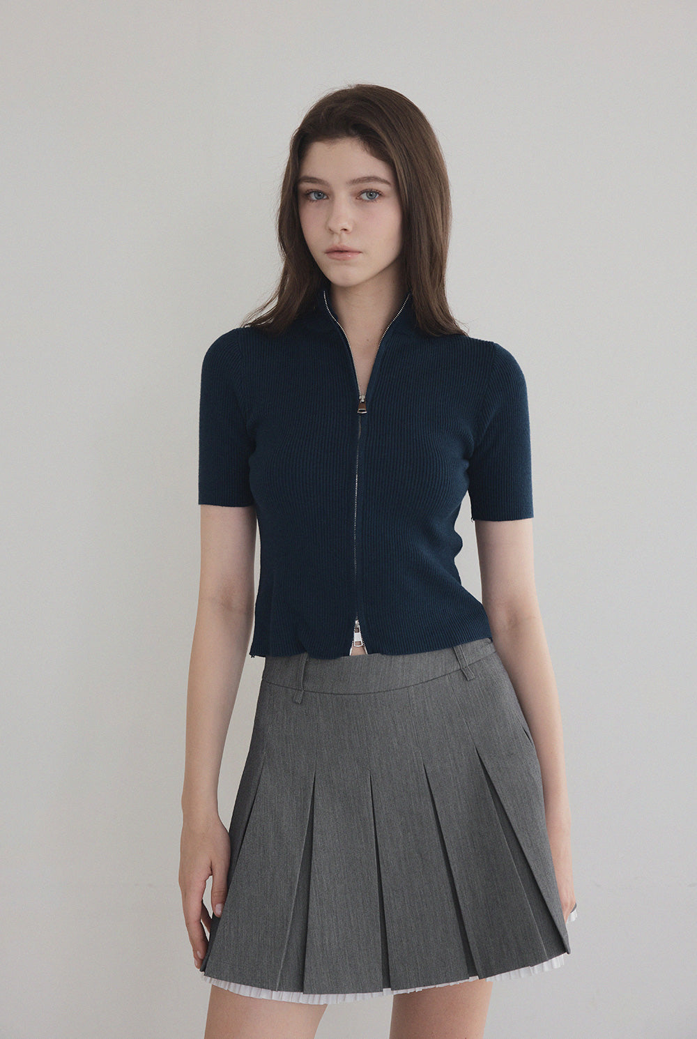 [TWEE] Tonb Two-Way Zipper Knit Zip-Up-1